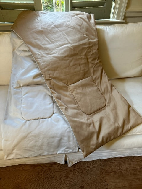 Taupe / Cream Cotton Wrap