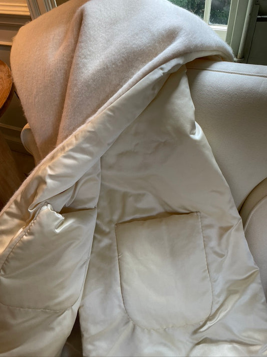 Alpaca / Cream Silk Wrap