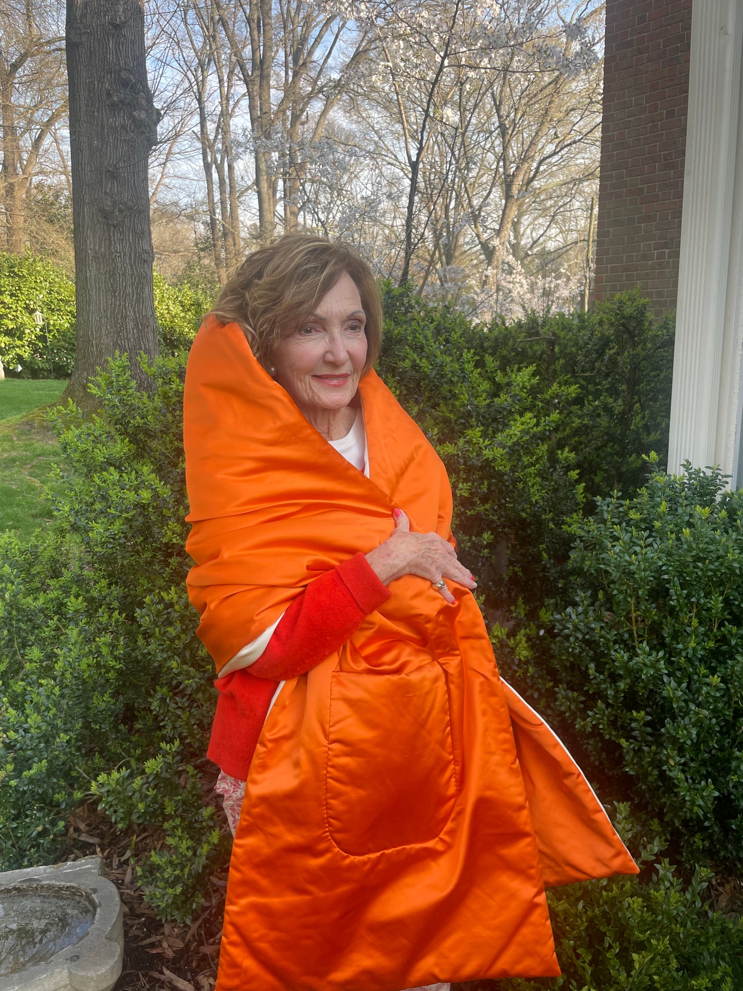 Cream Silk / Orange Silk