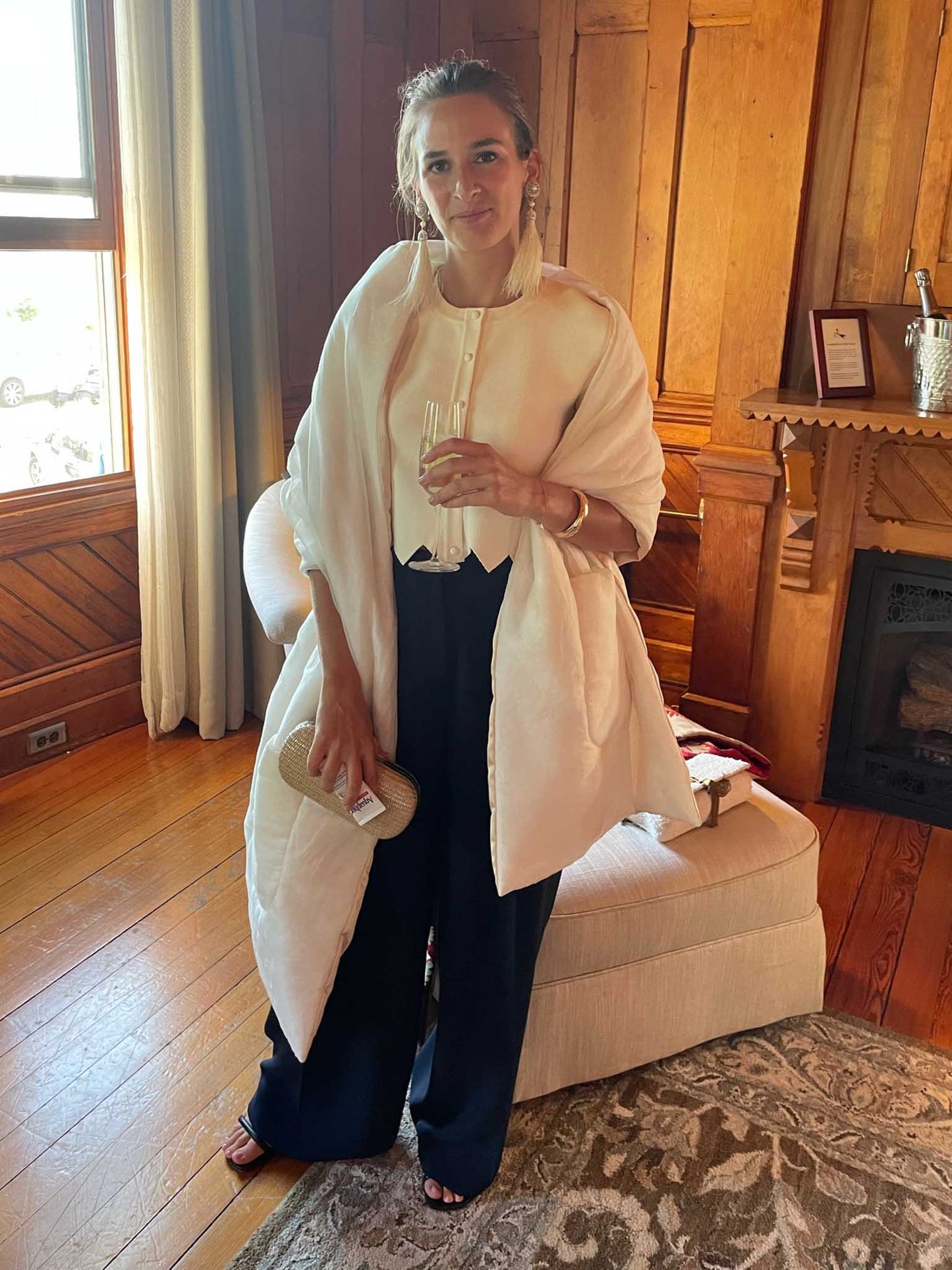 Cream Silk / Sheer Wrap